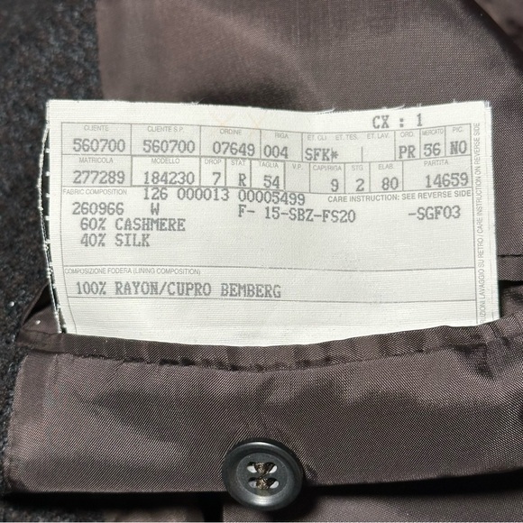 Bergdorf Goodman by Ermenegildo Zegna Soft Cashmere Silk Tweed Sport Coat 54R - Picture 7 of 12